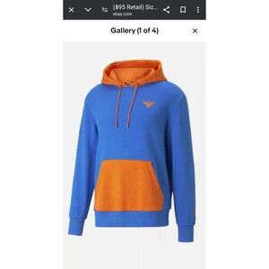 ($95 Retail) - Puma Melo Colorblock Pullover Hoodie Blue LaMelo 538001 01